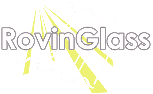 Logo rovinglass branco